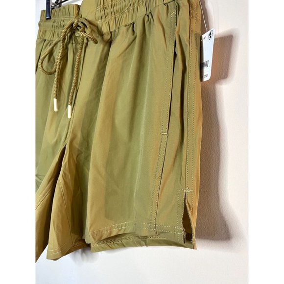 Free People Levitate Drawstring Waist Shorts Honey Wheat - Picture 4 of 8